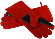 🔥 red welding gloves with kevlar stitching | women's welding gloves | 14-inch length logo