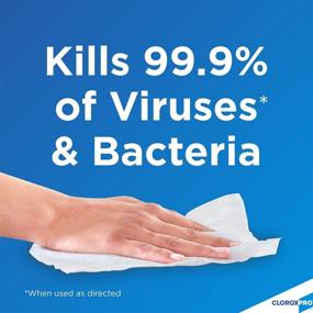 img 3 attached to 🧻 CloroxPro 60034 Disinfecting Wipes (Pack of 9) - Bleach-Free, Fresh Scent, 70 Count - Effective Cleaning with Clorox Power!