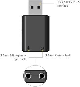 img 1 attached to 🎧 Saramonic Mini USB External Sound Card: USB-A to 3.5mm Audio Mic Adapter for Windows, Mac, Laptop, PC