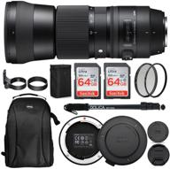 📷 sigma 150-600mm contemporary lens bundle for canon dslr with usb dock & 2x 64gb sd cards logo