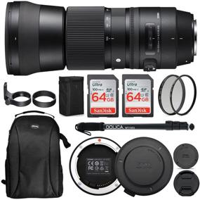 img 4 attached to 📷 Sigma 150-600mm Contemporary Lens Bundle for Canon DSLR with USB Dock & 2x 64GB SD Cards