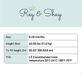 img 1 attached to Rey Shay Sleep Sacks Wearable Kids' Home Store