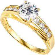 💍 solid 14k or 10k gold wedding engagement ring for women - thick gold band in yellow or white gold - ideal for proposals and special occasions logo