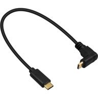 1-футовый poyiccot 90° usb c к usb c кабель, быстрая зарядка type c к type c кабель, короткий угловой usb 3.1 type c к usb c кабель для ноутбука, планшета, мобильного телефона. логотип