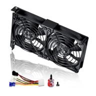 💻 enhanced sccccf dual 92mm graphic card fans - graphics card cooler - video card vga cooler - pci slot fan gpu cooler logo