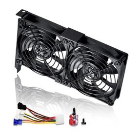 img 4 attached to 💻 Enhanced SCCCCF Dual 92mm Graphic Card Fans - Graphics Card Cooler - Video Card VGA Cooler - PCI Slot Fan GPU Cooler