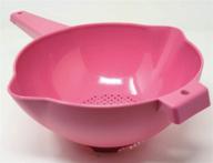 🍲 convenient pink tupperware 2 quart colander strainer with handle - efficient kitchen tool logo