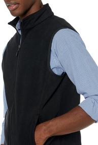 img 2 attached to 🧥 Men's Full-Zip Polar Fleece Vest by Amazon Essentials