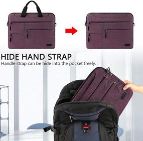 img 1 attached to 🎒 Versatile Laptop Bag 13-15.6 inch: Stylish Computer Sleeve, Briefcase & Shoulder Bag for Men