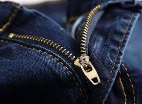 img 1 attached to 👖 Boys' Black Skinny Stretch Straight Jeans – Trendy Fashion Apparel