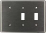 leviton s214 n combination wallplate stainless logo