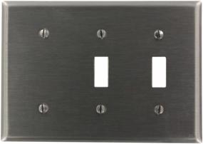 img 3 attached to Leviton S214 N Combination Wallplate Stainless