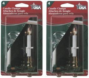 img 1 attached to 🕯️ Adams Christmas 8-Pack of 1550-99 Candle Clamps (2 Packs of 4)