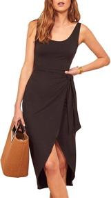 img 3 attached to Senllen Womens Casual Sleeveless Bodycon Women's Clothing for Dresses