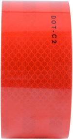 img 3 attached to 🔴 High-Visibility Red DOT-C2 Conspicuity Reflective Tape - 2 Inches X 20 Feet