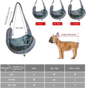 img 3 attached to Breathable Net Pet Dog Sling Carrier by YZCXNDS - Adjustable Shoulder Strap, Portable Net Pocket for Mobile Phone and Keys - Ideal for Outdoor Travel