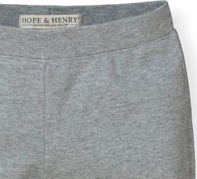 img 2 attached to Hope Henry Girls Button Heather Pants & Capris