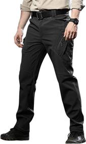 img 3 attached to 👖 TACVASEN Men's Fleece Lined Pants: Premium Softshell Ski Tactical Military Hiking Gear