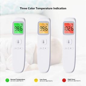 img 2 attached to 🌡️ Accurate CommHub Non-Contact Forehead Thermometer: For Kids & Adults, with Fever Alarm