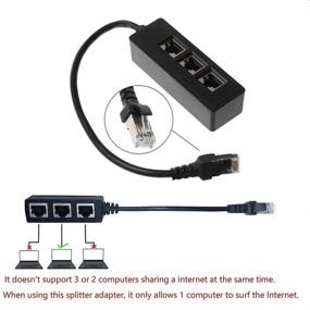 img 2 attached to 🔌 Industrial Ethernet Splitter Adapter - Optimal Connector for Electrical and Wiring Connections