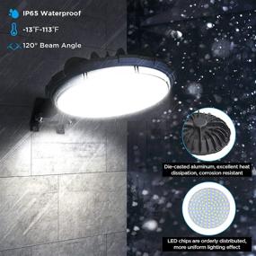 img 1 attached to 🌙 Deerdance LED Barn Light: Dusk to Dawn Outdoor Lighting | 80W 10000LM 5000K Daylight | IP65 Waterproof Area Street Light for Farmhouse, Garage, Yard, Warehouse | Outdoor Security Lighting