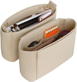img 2 attached to 👜 Organize Your Accessories with HyFanStr Insert Organizer Zipper Handbag