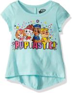 🐾 paw patrol girls' little sleeve graphic clothing logo