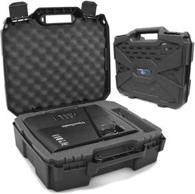 img 4 attached to CASEMATIX Projector Travel Case - Compatible with ViewSonic PA503S, PA503W, PA503X, PG703W, PG703 Projectors - Includes HDMI Cable and Remote - Case Only