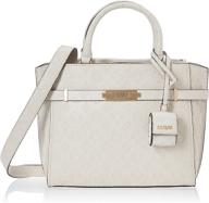 guess bea society satchel almond logo