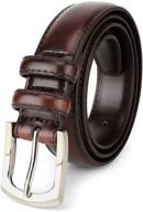 classic stitched genuine 👔 leather men's belts - stylish accessories logo