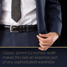 img 2 attached to Classic Stitched Genuine 👔 Leather Men's Belts - Stylish Accessories