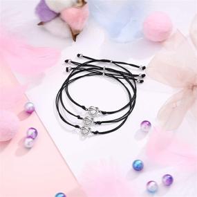 img 2 attached to Sincere Love Knot Infinity Bracelets - Perfect Gifts for Women, Best Friends, Sisters, and Bridesmaids on Christmas, Weddings, and Birthdays (2/3/4 PCS)
