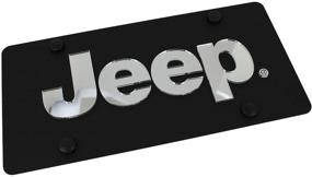 img 4 attached to Jeep License Plate Black Steel