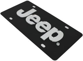 img 2 attached to Jeep License Plate Black Steel