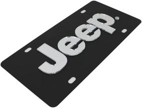 img 3 attached to Jeep License Plate Black Steel