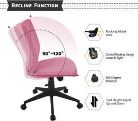 img 2 attached to Bowthy Armless Ergonomic Computer Without Furniture for Home Office Furniture