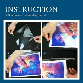 img 1 attached to 🖇️ Easy-to-Use VIOLETTO Self Adhesive Laminating Sheets - No Machine Required!