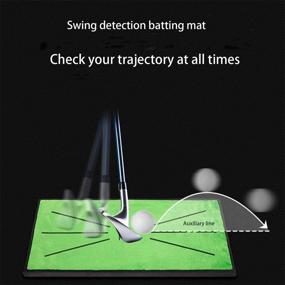 img 2 attached to 🏌️ Golf Training Mat - LZJZ Swing Detection Batting Mini Golf Practice Training Aid Game for Home, Office, and Outdoor Use