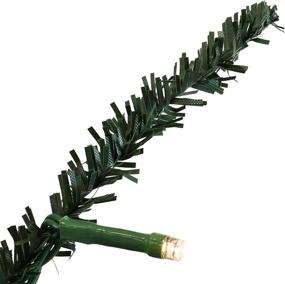 img 1 attached to 🎄 Sunnydaze 3-Foot Festive Pine Pre-Lit Christmas Tree - Green PVC Artificial Pine Tree with Steel Frame and Burlap Base - 27 Branch Tips - 70 LED Lights with Timer