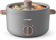 🍲 hytric mini electric multifunction cooker, 1.5l hot pot for shabu-shabu, stir fry, noodles, pasta, nonstick sauté pan, dual power control ramen cooker for dorm and office логотип