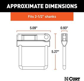 img 3 attached to 🔧 CURT 22320 No-Tool Hitch Clamp Tightener for 2-1/2-Inch Receiver, Hollow or Solid Shanks - Enhances Anti-Rattle Performance