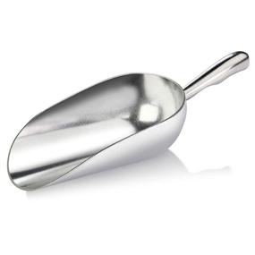 img 3 attached to 🍴 New Star Foodservice 34523: Handy 12-Ounce Silver Cast Aluminum Utility Scoop for Bar, Ice, Flour – Convenient Hand Wash Only