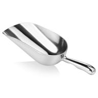 🍴 new star foodservice 34523: handy 12-ounce silver cast aluminum utility scoop for bar, ice, flour – convenient hand wash only logo