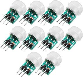 img 4 attached to 🔍 Weewooday 10-Piece AM312 Mini Human Sensor Module: IR Pyroelectric Infrared PIR Motion Detector, 2.7V-12V DC, -20°C to 60°C