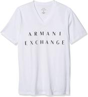 черная хлопковая рубашка armani exchange логотип