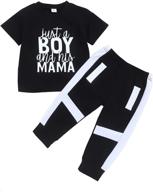 crazyme clothes toddler outfits t shirt boys' clothing sets - enhanced for seo logo