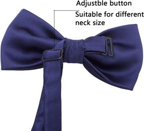 img 2 attached to 🎀 Stylish Silk Bow Ties for Kids - Boys' Accessories Collection