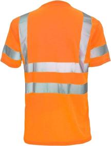 img 1 attached to 👕 Stay Safe and Visible with L&M Hi Vis T Shirt - ANSI Class 3 Reflective Safety Lime Orange Short Long Sleeve HIGH Visibility