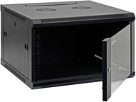 🖥️ aeons 6u server network rack enclosure - 19-inch wall mount network cabinet in black (fully assembled) logo