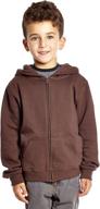 👕 leveret boys' clothing: brown cotton hoodie for year-round comfort logo